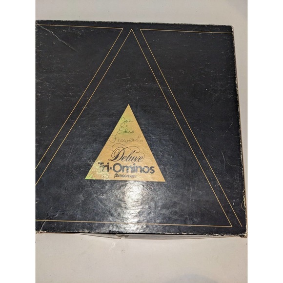 Vintage Deluxe Tri-Ominos Board Game Pressman - Picture 3 of 4